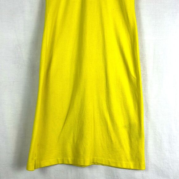 Rare Vintage Ralph Lauren Yellow Large Pony Cotton Dress - Picture 3 of 7